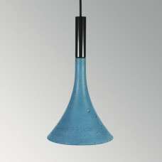 Подвесной бетонный светильник Лейка Синий