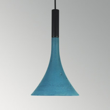 Подвесной бетонный светильник Лейка Синий