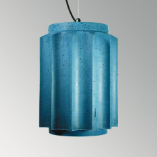 Подвесной бетонный светильник Грото Синий