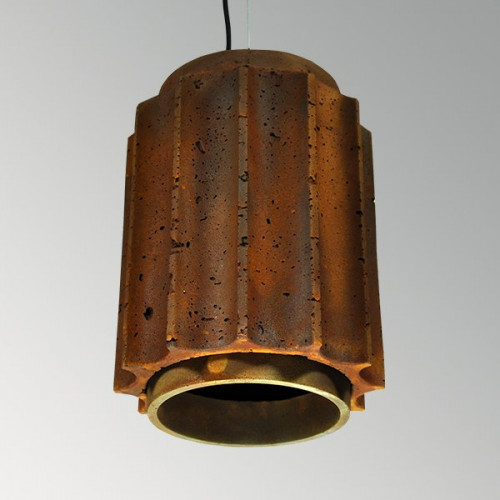 Подвесной бетонный светильник Грото Ржавчина