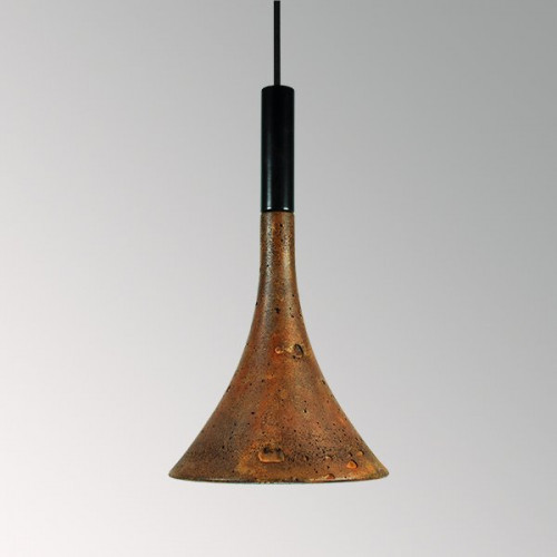 Подвесной бетонный светильник Лейка Ржавчина