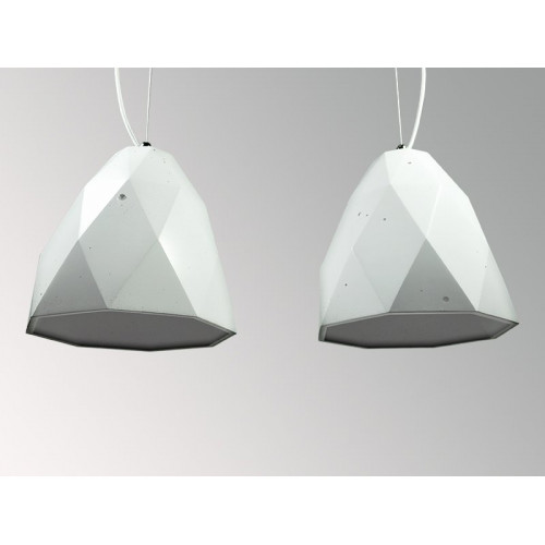 Подвесной бетонный светильник Бриолет Белый