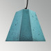 Подвесной бетонный светильник Трего Синий