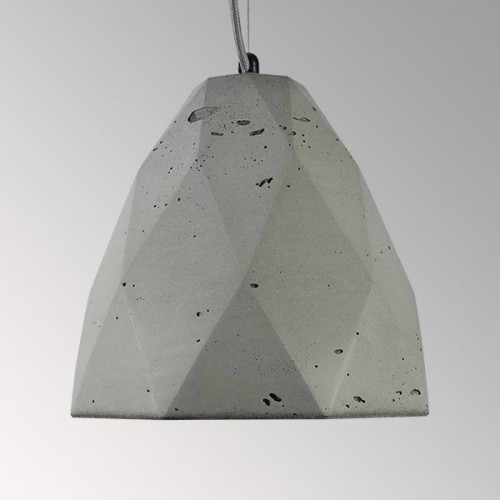 Подвесной бетонный светильник Бриолет Серый