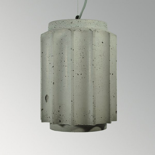 Подвесной бетонный светильник Грото Серый