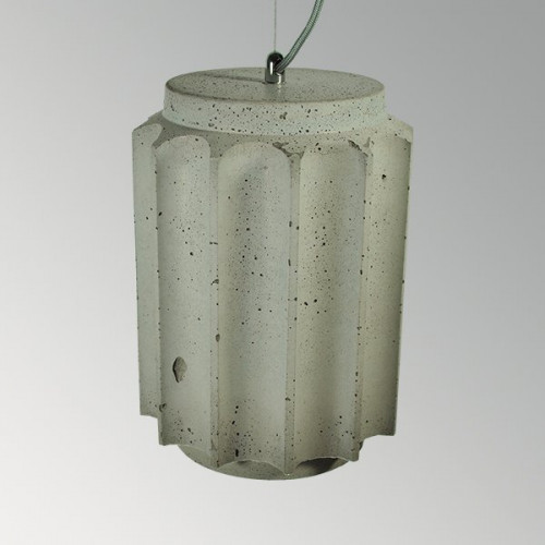 Подвесной бетонный светильник Грото Серый