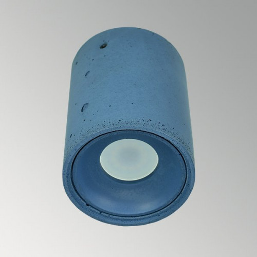 Накладной бетонный светильник Спот Синий