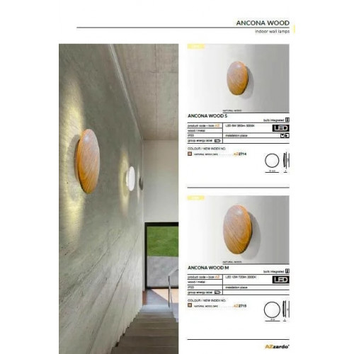 Бра AZzardo ANCONA WOOD S AZ2714