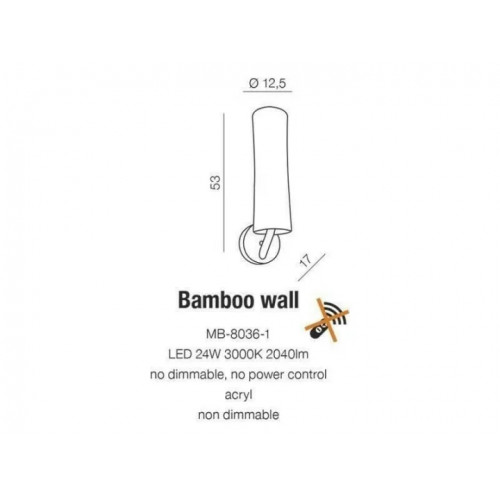 Бра AZzardo BAMBOO AZ2053 (MB80361WH)