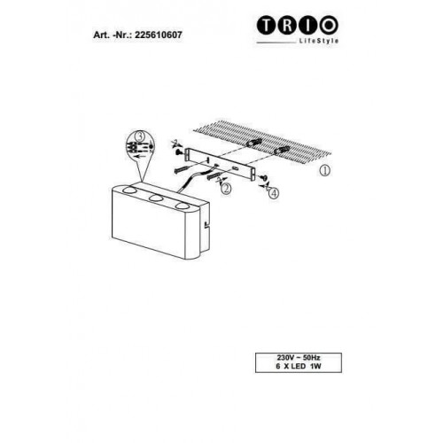 Бра Trio ABERDEEN 225610607