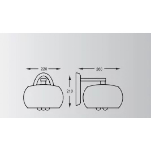 Бра Zuma Line RAIN W0076-01D-F4K9