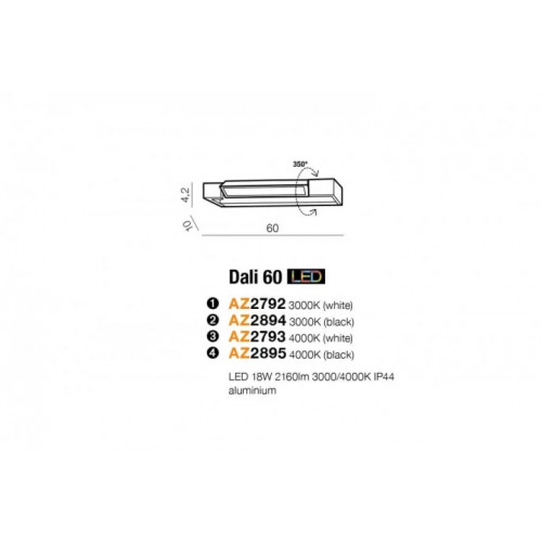 Бра AZzardo DALI 60 AZ2793