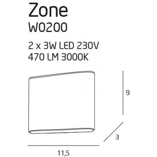 Бра MAXlight ZONE W0200