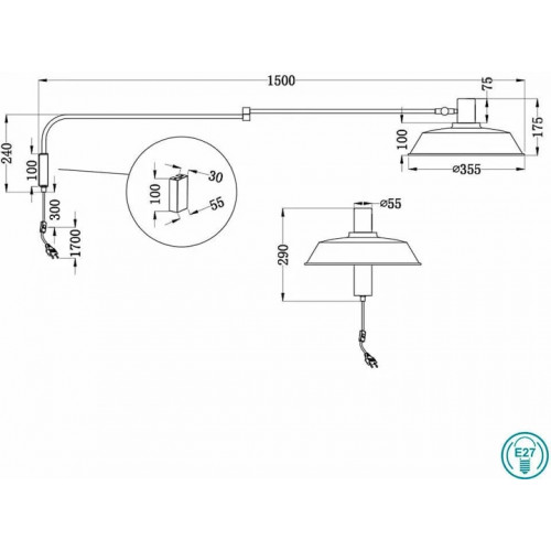 Бра Trio BOLDER 200300132