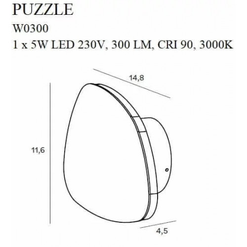 Бра MAXlight PUZZLE W0300