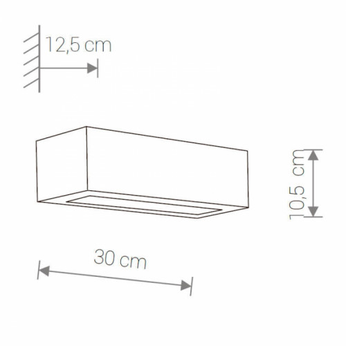 Бра Nowodvorski GIPSY PROSTOKÆT S 2206