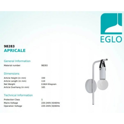 Бра Eglo APRICALE 98283