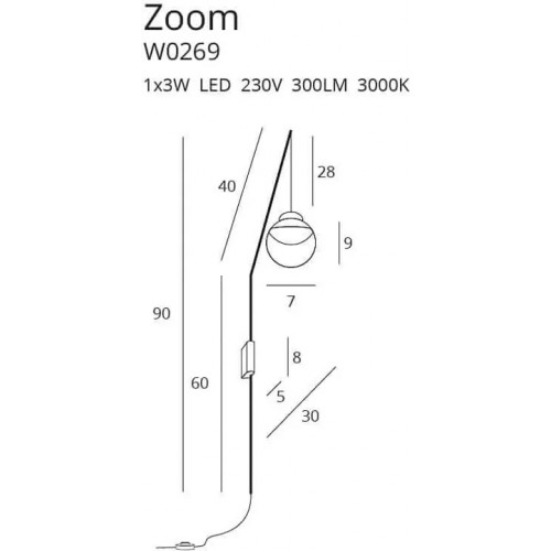 Бра MAXlight ZOOM W0269