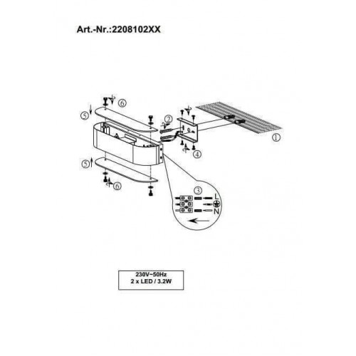 Бра Trio ADRIANO 220810201
