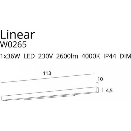 Бра MAXlight LINEAR W0265