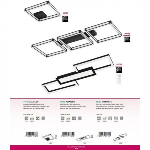 Бра TK Lighting MIA BLACK 4281