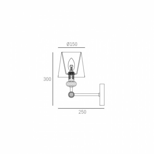 Бра CosmoLight DOHA W01292NI-WH