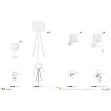 Бра TK Lighting MIA WHITE 4116