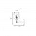 Бра CosmoLight DOHA W01292NI-WH