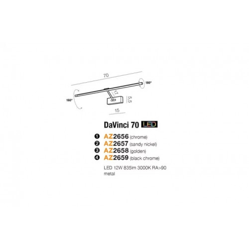 Бра AZzardo DAVINCI 70 AZ2659