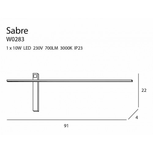 Бра MAXlight SABRE W0283