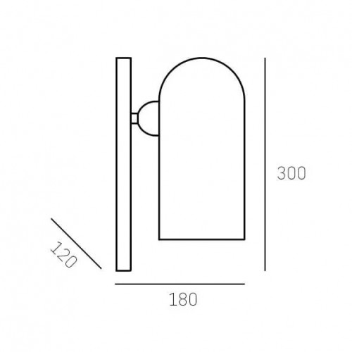 Бра CosmoLight SEOUL W01773BK