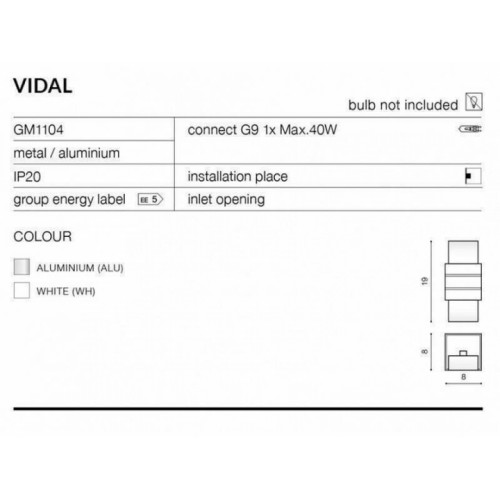 Бра AZzardo VIDAL AZ0862 (GM1104ALU)