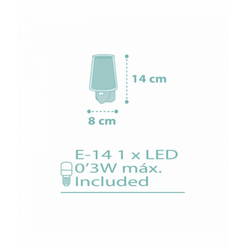 Дитячий нічник в розетку Dalber DREAM FLOWERS GREEN 81175H