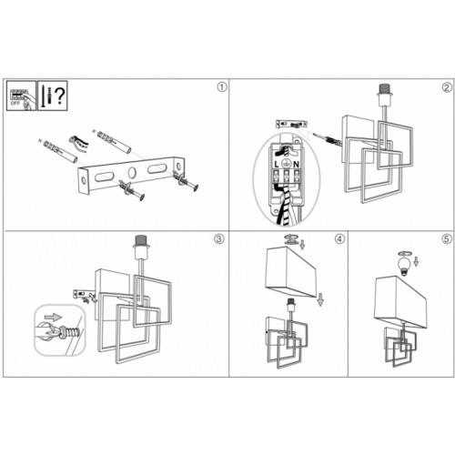 Бра Ideal Lux LUXURY 201054