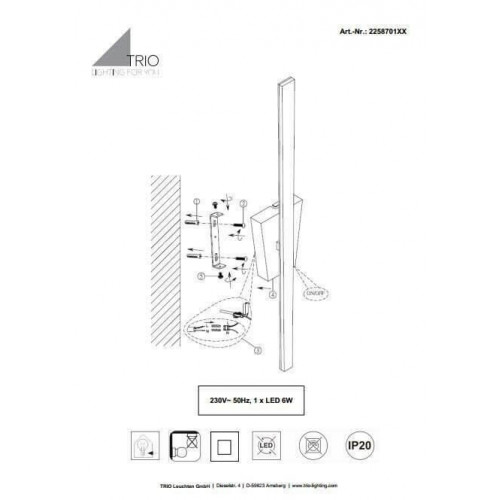 Бра TRIO ZITA 225870131