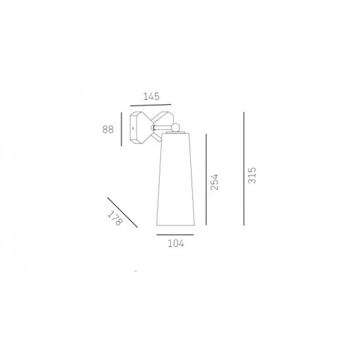 Бра CosmoLight BOW P01138BR