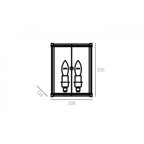 Бра CosmoLight DUBAI W01353WH-NI