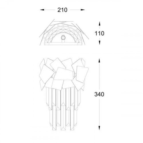 Бра Zuma Line QUASAR W0506-02A-B5AC