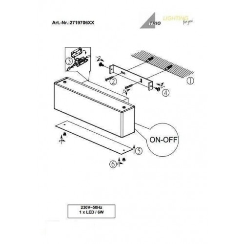 Бра Trio LUGANO 271970611