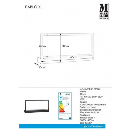 Бра Markslojd PABLO 107563