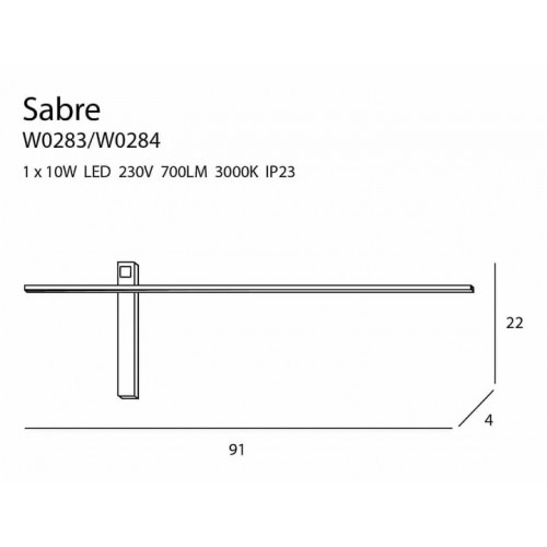 Бра MAXlight SABRE W0284