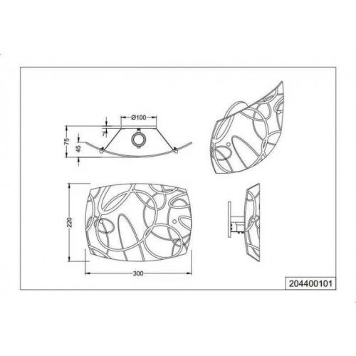 Бра Trio SPIRELLI 204400101