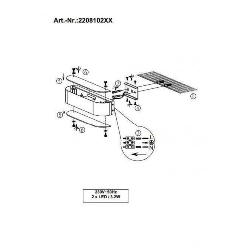 Бра Trio ADRIANO 220810205