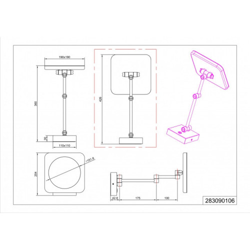 Бра TRIO VIEW 283090106