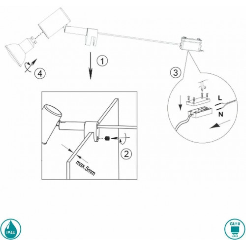 Бра Trio LORENZO 283500132