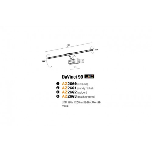 Бра AZzardo DAVINCI 90 AZ2660