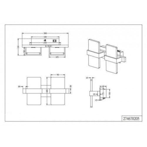 Бра Trio PLATON 274670205