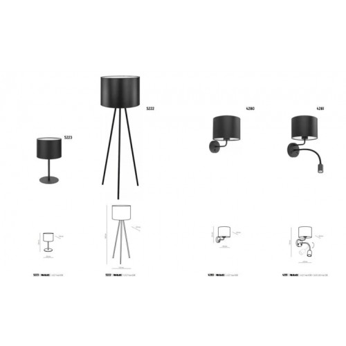 Бра TK Lighting MIA BLACK 4280
