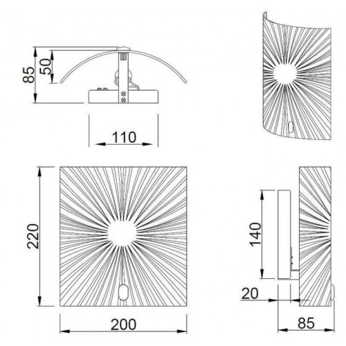 Бра Trio ELISA 212200100