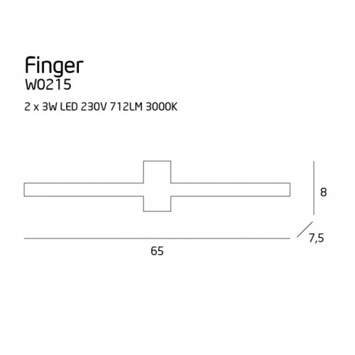 Бра MAXlight FINGER ROUND W0215